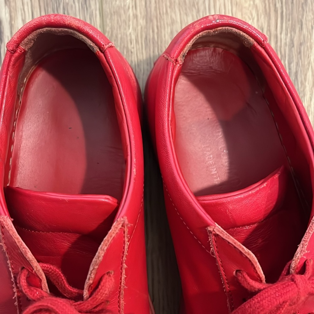 Common Projects Red Sneakers - Picture 6 of 7